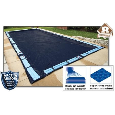 ARCTIC ARMOR Arctic Armor WC738 8 Year 12'x20' Rectangle In Ground Swimming Pool Winter Covers WC738
